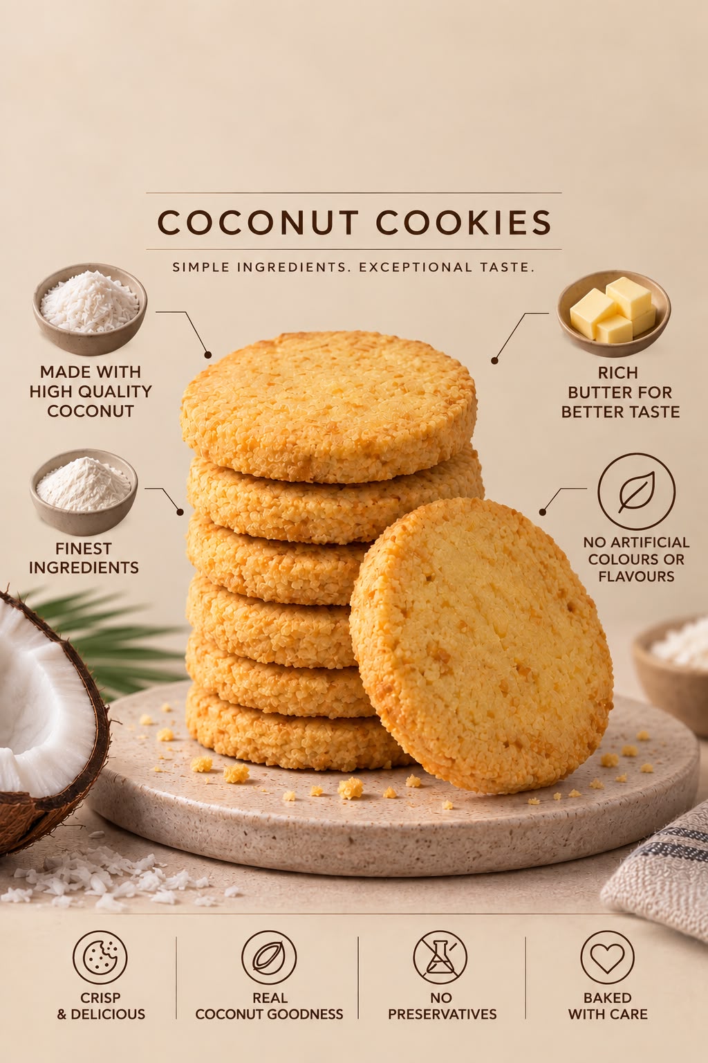 Butter Hut Premium Coconut Cookies